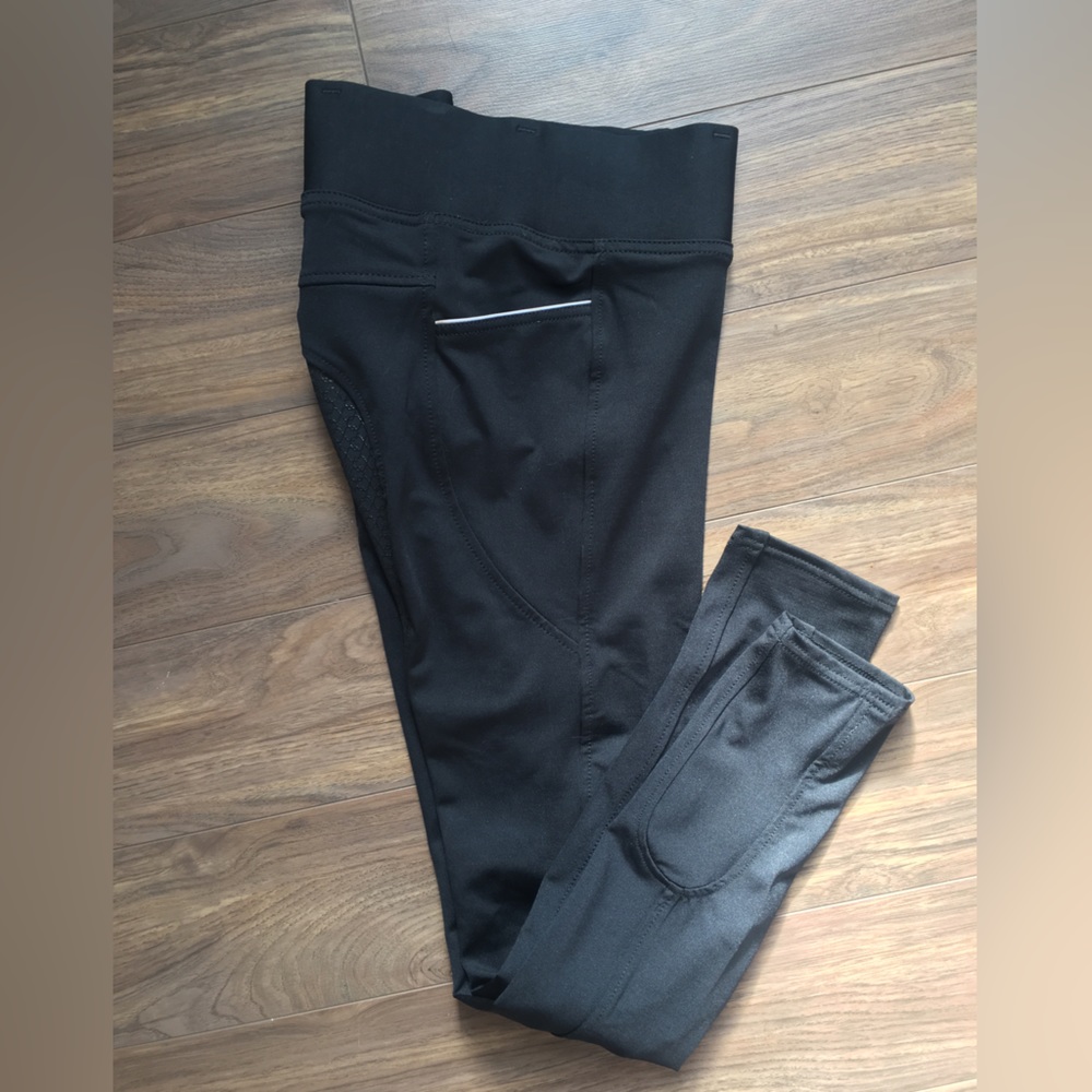 Leveza Black Riding Leggings (Size Medium: 26/28)